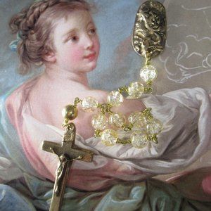 Queen of Heaven Pocket Rosary, Single Decade Bronze